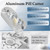 Pill Cutter for Small Pill, 1/2, 1/4, 1/8 Cutting, Metal Pill Cutter with Laser Scale& Transprent Lid, Silver