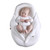 Red Castle Cocoonacover™ - Fleur de coton ® Quilted 2.5 Tog - White Leaf