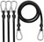 3FT/6FT Long Elastic Bungee Cords with Carabiner Clips, Heavy Duty 36"/72" Bungee Straps with Hooks Tie Downs Luggage Rope for Camping Motorcycle Car Trunks Tarps Bike Rack Tent (4PCs 36-Inch)