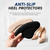 DANNEN Heel Grips 4 Pcs, Heel Cushion Pads for Loose Shoes-Anti-Slip Heel Protectors, Soft Heel Pads & Shoe Inserts for Shoes – Prevent Rubbing, Blisters & Heel Slipping (Black & Skin)