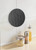 WENKO 53981100 Slate, Round Trivet for pots, Pans, Tempered Glass, Black