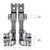 Spares2go fits Hettich 5.0 41.5 Type Integrated Door Hinge Set compatible with Siemens Fridge Freezer (Left & Right Hinges Pair)