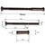 M4 Door Handle Knob Through Bolts Connecting Sleeve Bronze – Pack of 2