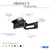Xfort MailPlate Luxe 10" Letterplate Matt Black, Premium Draught Proof Postal Letterbox, Telescopic Sleeved Letter Box for Wooden, Composite and uPVC Midrail Doors with 40-80mm Door Thickness.