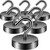 Neosmuk Magnetic Hooks Steel Tube Design for Cruise,30kg+ Gunmetal,6 Pack
