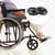 Hoite 2pcs 7 Inch Front Solid Wheel – Replacement for Wheelchairs, Rollators, Walkers