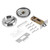 Foppla Round Recessed Door Lock 304 Stainless Steel Hidden Recessed Cup Door Handle Keyless Recessed Door Pull Latch Knob Round Embedded Concealed Door Pull for Bathroom Bedroom(Silver)