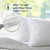 Zipped Pillow Covers Protectors 80x80 cm 2 Pack with Zip by Beddy-Bye® - Waterproof, Breathable and Hypoallergenic Oeko-Tex Certified Pillow Case - Cover Made in the EU