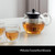BODUM Assam Tea Press, 1.5L / 12 Cup Glass Teapot Chrome with Reusable Infuser and Plunger, Stainless Steel, Dishwasher Safe