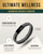 MagnetRX® Hematite & Leather Magnetic Bracelet - MAX Strength Natural Stones - Beaded Magnetic Hematite Bracelets (Medium)