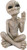 JIANGCHA Alien Statue Resin Alien Desktop Ornament Alien Garden Ornaments Resin Art Figurine for Indoor Outdoor Decoration