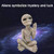 JIANGCHA Alien Statue Resin Alien Desktop Ornament Alien Garden Ornaments Resin Art Figurine for Indoor Outdoor Decoration