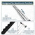 Large Robust Back Scratcher with 4Pcs Scratching Heads. Instant Itch Relief Gifts for Men. Valentines Gifts for Him. Mens Valentines Gifts. Durable Strong Telescopic Itching & Wellness Gift