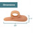 CAREOR 6 Pieces Hammer Toe Cushion - Hammer Toe Gel Pads Corrector & Straightener for Curled, Curved, Claw & Mallet Toe Relief - Right & Left Gel Support Crest Cushion (Beige)
