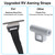 Sinbana 2pcs RV Awning Pull Straps, Heavy Duty Pull Down Strap Replacement with Stainless Steel Reinforced Loop RV Camper Trailer Awning Accessories