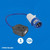 PRO ELEC 16A Mains Socket to CEE Plug Converter, 230V, Blue, 350mm