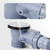 G1 1/2" Bath Waste & Overflow Kit - Pop Up Waste Connection Design, Click Clack Bath Waste Overflow Pipe Connection, Bathtub Waste Drain Replacement, Clicker Bath Waste Waste with Overflow
