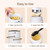 Fullicon 2 in 1 Pill Crusher with Storage, Stainless Steel, Black White