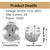6 Pack of MR16 GU5.3 /G4 Ceramic Socket,TWDRTDD MR11 G4.0, G5.3, G6.35 Bi-Bin Base LED/Halogen Lamp Holder (Push wire contacts)