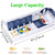 MERICARGO Weekly Pill Box Organiser, Large Daily Pill Organiser 2 Times a Day, Travel Tablet Organiser with Easy Push Button Design for Meds, Vitamin, Fish Oil, Supplements…