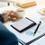 8pcs Mini Pocket Notepad A7 Holder Set Small Notepad Pen Holder with Sheets