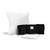 Small Duck Down Travel Pillow 40x30cm, 100% Cotton Pillowcase & Carry Bag