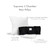 Small Duck Down Travel Pillow 40x30cm, 100% Cotton Pillowcase & Carry Bag