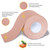 K-Active Gentle Kinesiology Tape, Extra Skin-Friendly, For Sensitive Skin & Allergy Sufferers, Sensitive Kinesiology Tape, 5 cm x 5 m, Skin