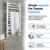Companyblue White Towel Rail Brackets | Heated Towel Radiator Wall Brackets | Fits Flat or Curved | 15-25mm Gap