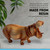 Thorness FEARSOME HIPPOPOTOMOUS IN WOOD EFFECT RESIN |Ornaments for The Home | Home Accessories | Hippo Lover Gift Birthday Friendship Gifts | Wildlife Animal Lover Gift| Hippo Statue