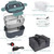 Electric Lunch Box 1.5L, Upgraded 60W Heated Lunch Boxes for Adults, 12V/24V for Car & 110V/240V for Home Food Warmer Lunch Box With Carry Bag Fork Spoon, Leak-Proof, Perfect for Car/Truck/Office