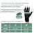 Copper Compression Arthritis Gloves with Strap, Best Copper Infused Glove for Women and Men, Fingerless Glove Hand Wrist Support for Carpal Tunnel, Arthritis, RSI, Tendonitis, 1 Pair, Black (M)
