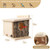Squirrel Nesting Box with Predator Guard, Easy Assembly Squirrel Houses