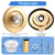 T470 Shower Trim Kit Compatible With Moen Chateau, Gold Handle Set