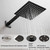 Heable Oil Rubbed Bronze Shower Faucet Set, Single Function Shower Trim Kit with Rough-in Valve, Square Rain Shower Head System Included Extra Long Shower Arm for Bathroom
