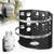 HEIWUKONG 20LB Propane Tank Mounting Bracket Heavy Duty, Propane Tank Holder with Dual Stainless Steel Straps & Rubber Inserts, for RV Trailer Truck Camper Boat Overland