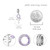 qielizhu Prince Charms for Bracelets 925 Sterling Silver Prince Symbol Charms Jewelry Gifts for Women Music Fans Prince Souvenir Accessories