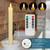 SEHNSY Flameless Taper Candles with Remote, Real Wax Battery Operated LED Candles with 3D Flickering Flame, 9.6" 3PCS Ivory Realistic Dripless Candlesticks for Home Wedding Decor Christmas Decor