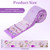 AOOSA Jelly Roll Fabric Strips for Quilting, 40 Strip 2.5 x 44 Inch, Purple