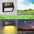XLUX Warm White Solar Lights for Deck Step Fence, Black SST Housing, 2 Pack
