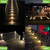 XLUX Warm White Solar Lights for Deck Step Fence, Black SST Housing, 2 Pack