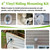 Vinyl Siding Mounting Block, Outdoor Light Siding Mount Kit, White Octagon