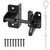 SANKINS 4" Self-Locking Gate Latch for Wooden Fence with Cable Pull, 2pcs