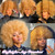 ANNISOUL Afro Wigs for Black Women Short Curly Afro Wig with Bangs 70s