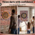 Tudomro Felt Dart Board Wall Protector Brick Dartboard Surround Backing 36" 24" 0.5" Self Adhesive Foldable Tile Removable Dart Wall Protection Mat for Basement Garage Alternative Cork Board(Red)