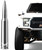 EcoAuto Bullet Antenna Replacement for Dodge Ram & Ford F150 F250 F350 Super Duty Ford Raptor Bronco Trucks - Anti-Theft Design - Radio Antenna for Truck 1990 - Current (Chrome)