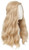 Linfairy 70S Long Blonde Wavy Hippie Wigs Halloween Cosplay Costume Wig for Women Party