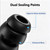 Double Flange Replacement Silicone Ear Tips & Anti-Slip Ear Hooks Kit