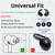 Double Flange Replacement Silicone Ear Tips & Anti-Slip Ear Hooks Kit