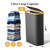 Foluck Slim Laundry Hamper, 60L Waterproof Narrow Laundry Basket with Lid and Removable Bag, Collapsible Tall Clothes Hamper with Bamboo Handles for Clothes Toys in Dorm Bedroom Bathroom, Black